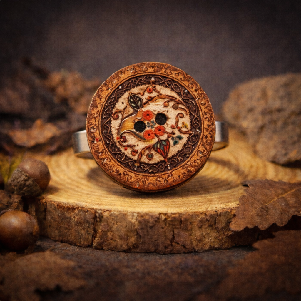 Anillo Mandala marrón